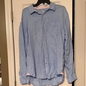 Lilly Pulitzer Mens Addison Button Down Shirt
Blue Linen